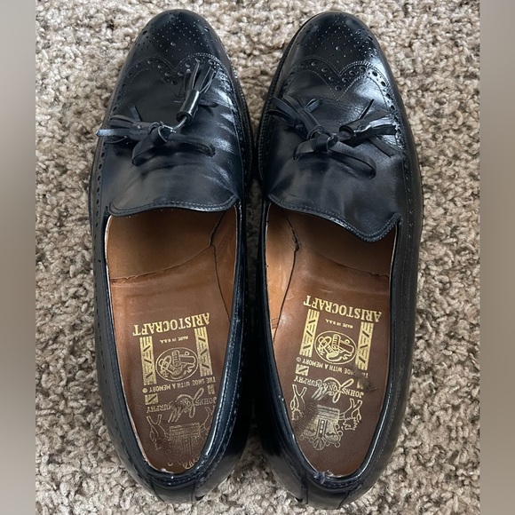 Johnston & Murphy Aristocraft Leather Wingtip Tassel Loafers Men’s Size 9D